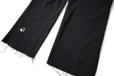 画像5: Used Dickies 874 Painted Work Pants Black (5)