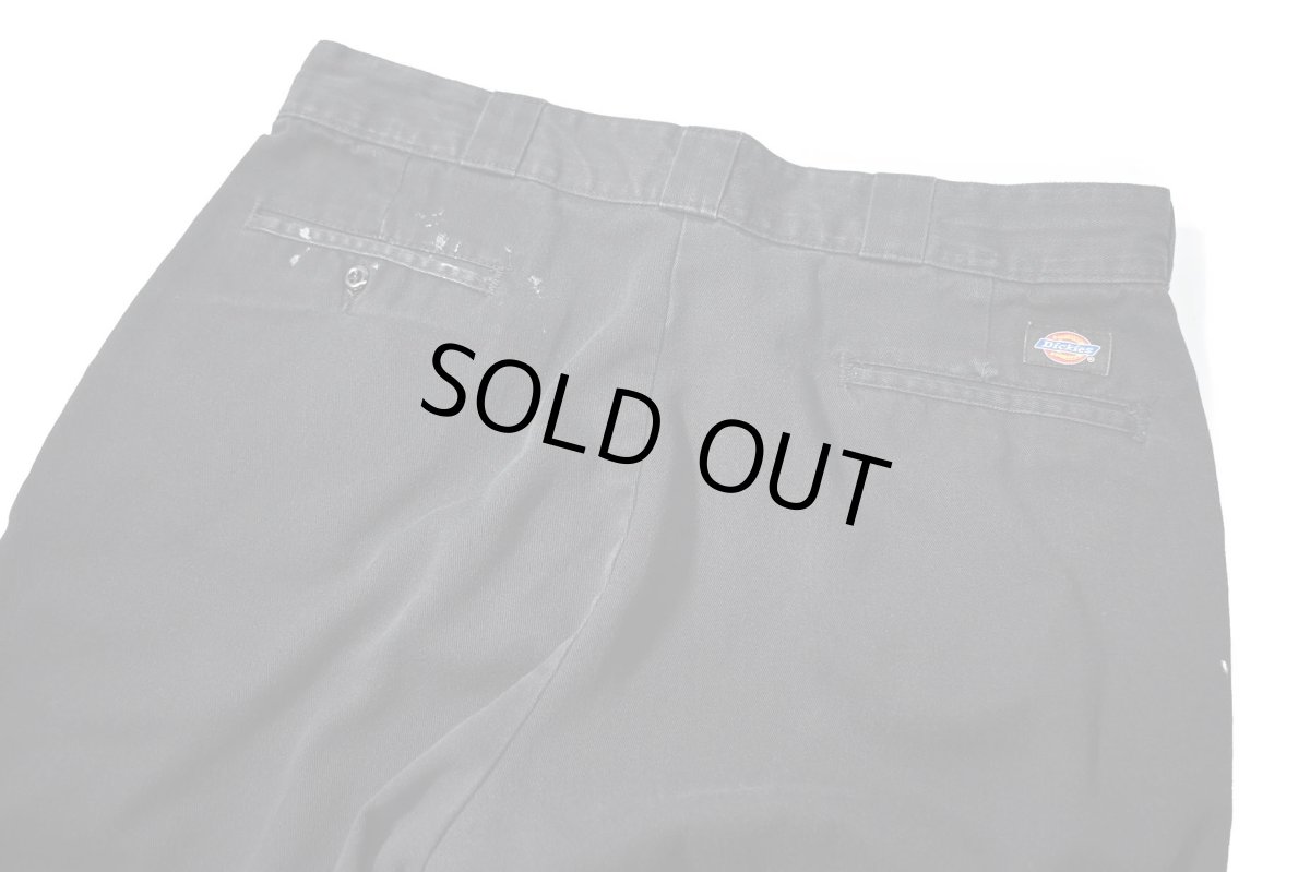 画像4: Used Dickies 874 Painted Work Pants Black (4)