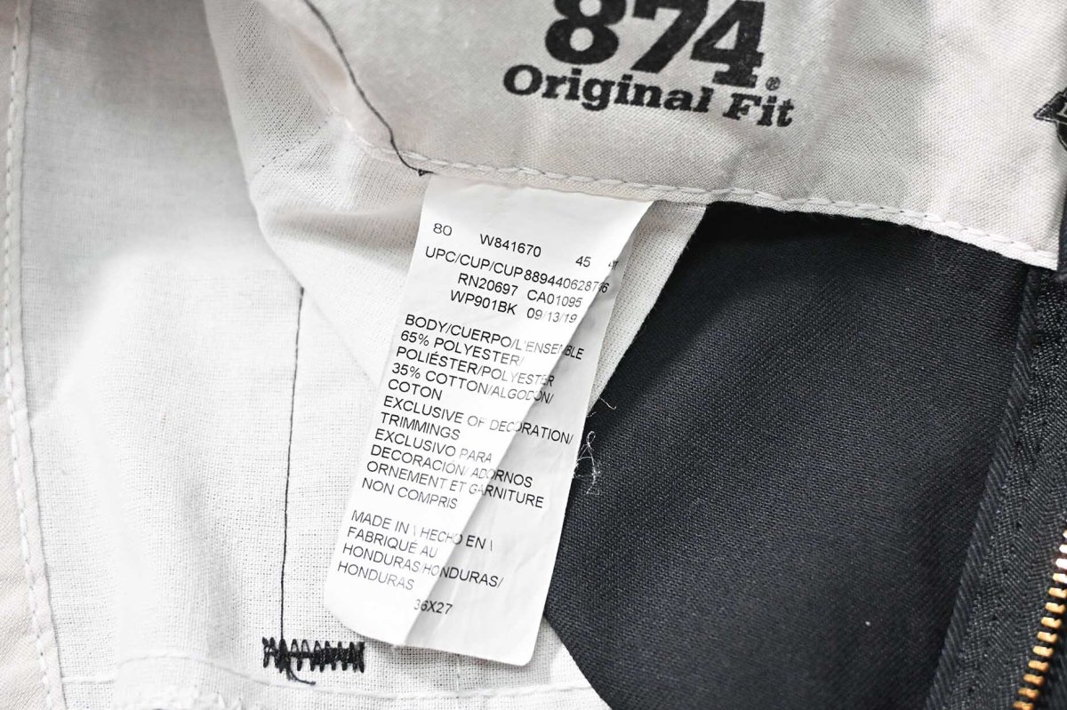 画像6: Used Dickies 874 Customized Jorts Black (6)