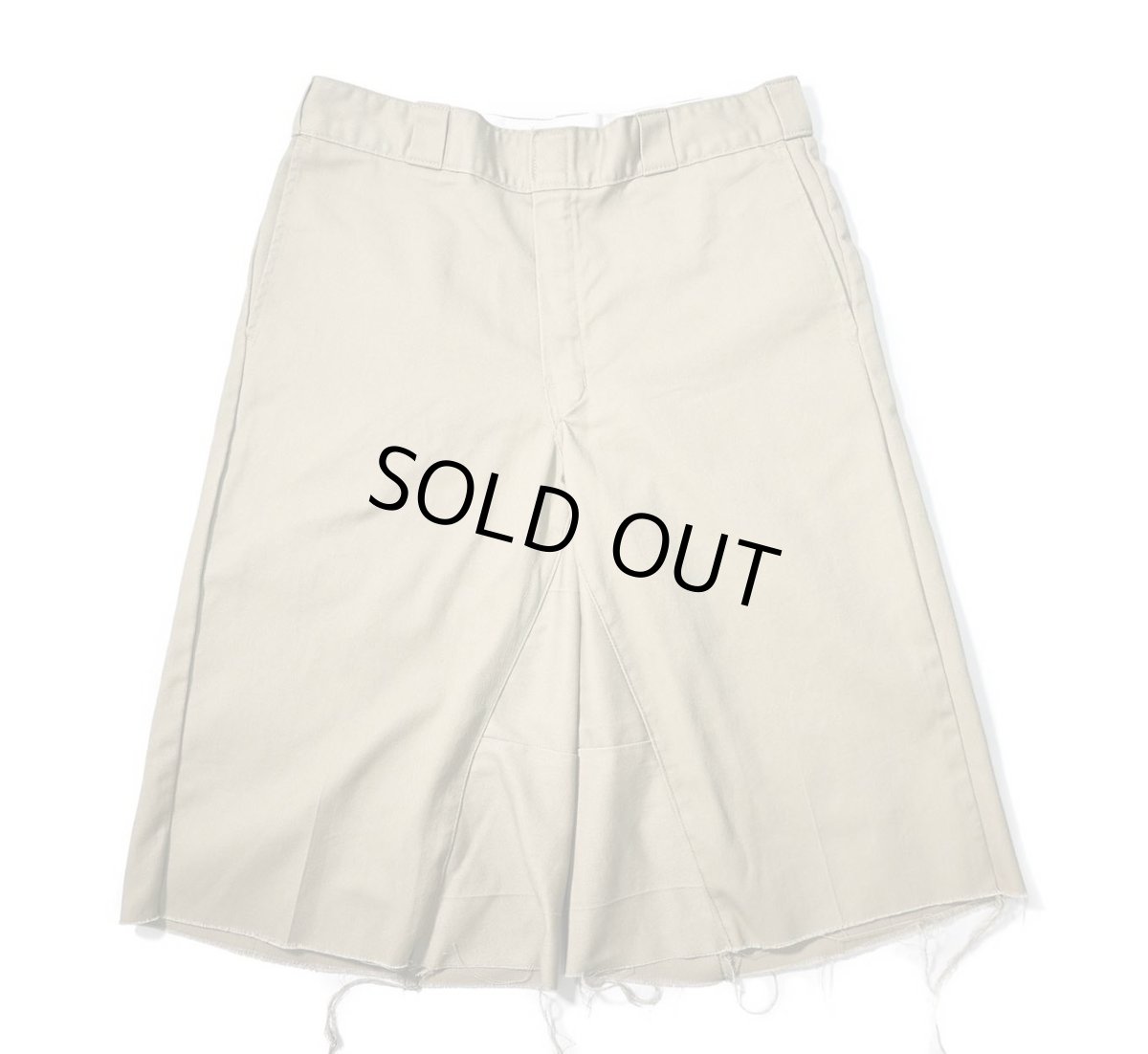 画像1: Used Dickies 874 Flex Customized Jorts Khaki (1)