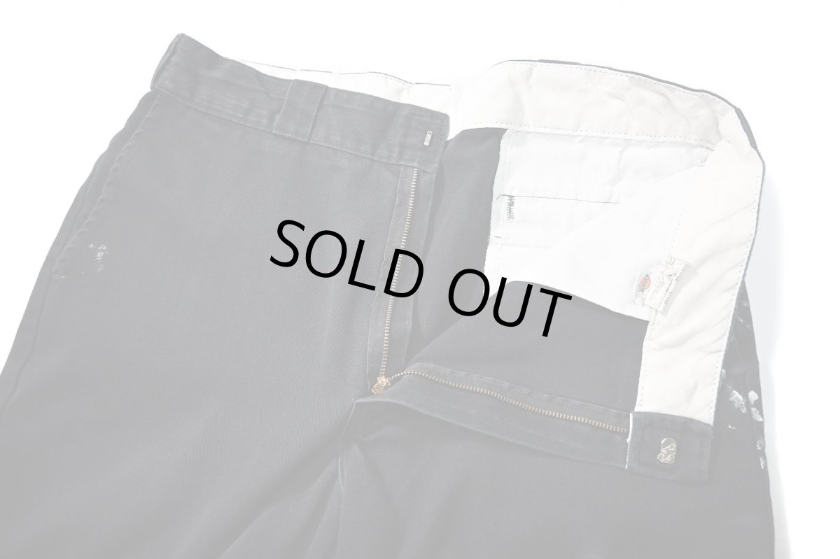 画像6: Used Dickies 874 Painted Work Pants Black (6)