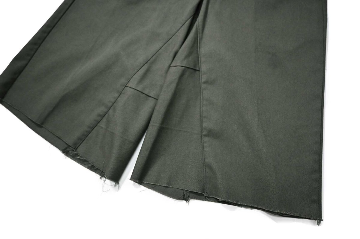 画像3: Used Dickies 874 Customized Jorts Olive Green (3)