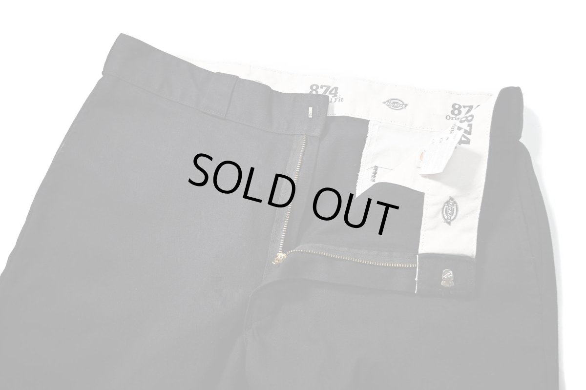 画像7: Used Dickies 874 Painted Work Pants Black (7)