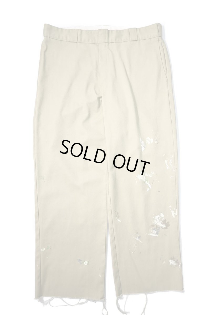 画像1: Used Dickies 874 Painted Work Pants Khaki (1)