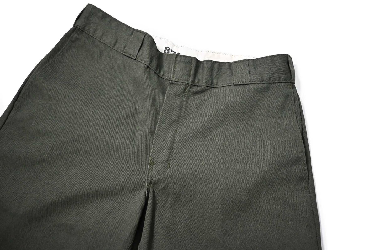 画像2: Used Dickies 874 Customized Jorts Olive Green (2)