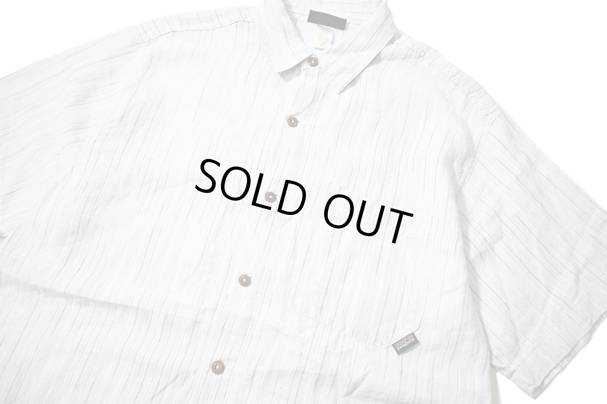 画像2: 00s Used patagonia Striped Hemp Shirt パタゴニア (2)