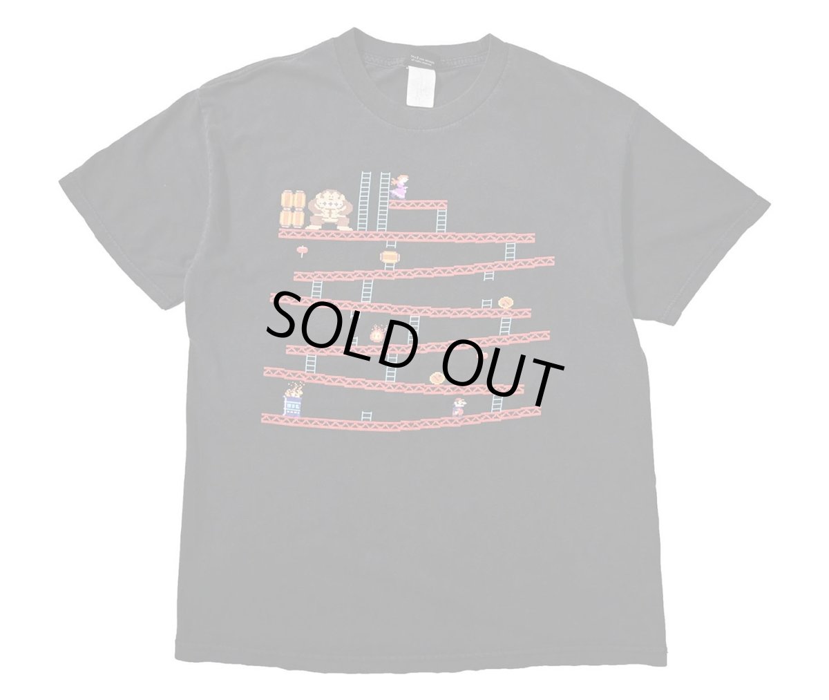 画像1: 00s Used Donkey Kong Print Tee (1)