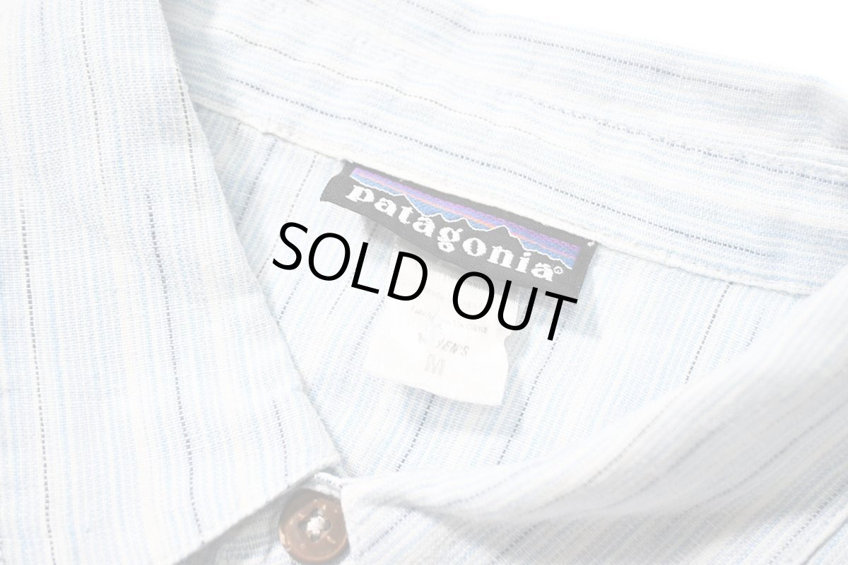 画像3: 00s Used patagonia Striped Hemp Shirt パタゴニア (3)