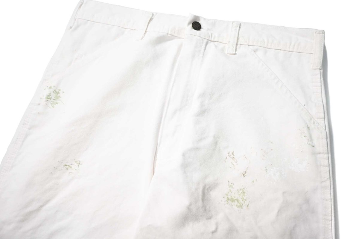 画像2: Used Stan Ray Painted Painter Pants White made in USA (2)