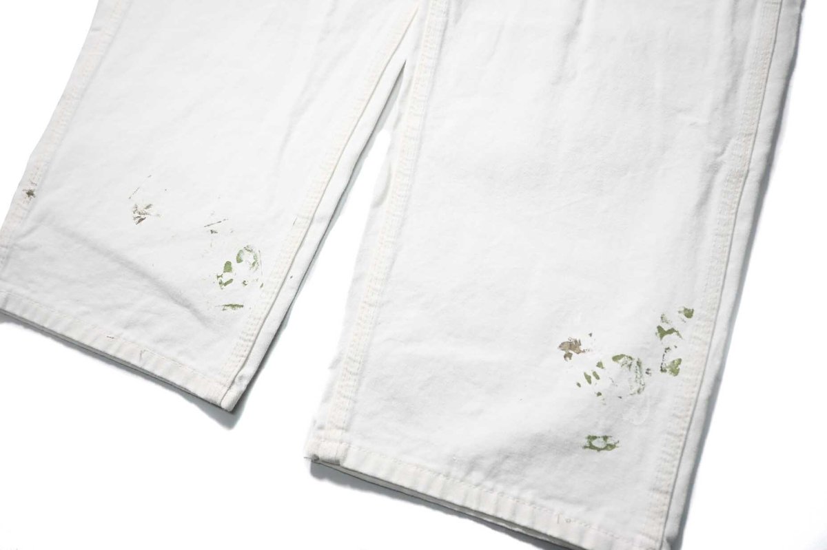 画像3: Used Stan Ray Painted Painter Pants White made in USA (3)