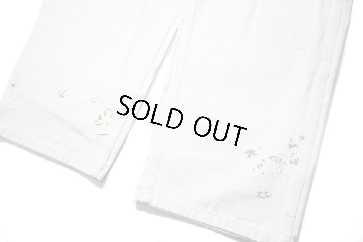 画像3: Used Stan Ray Painted Painter Pants White made in USA (3)