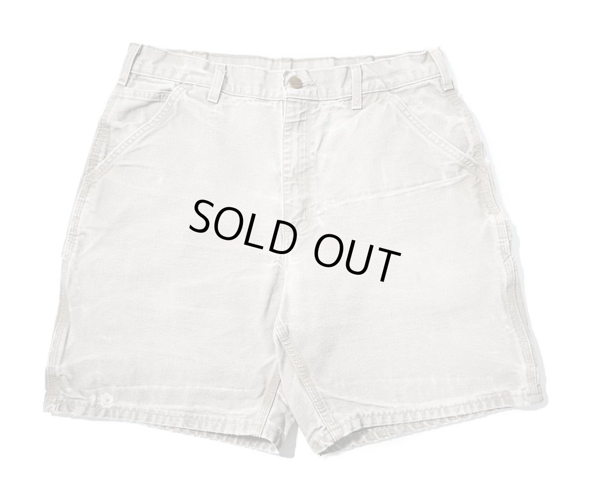 画像1: 11' Used Carhartt Duck Work Shorts Desert (1)