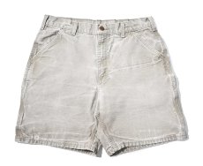 画像1: 11' Used Carhartt Duck Work Shorts Desert (1)