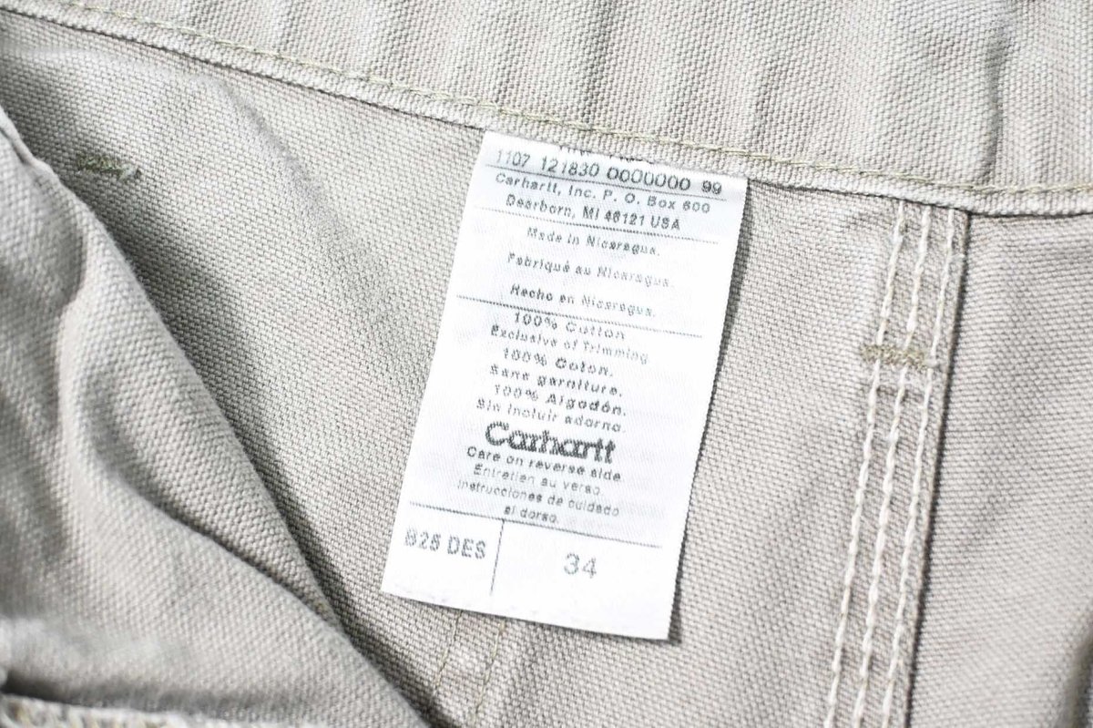 画像5: 07' Used Carhartt Duck Work Shorts Desert (5)