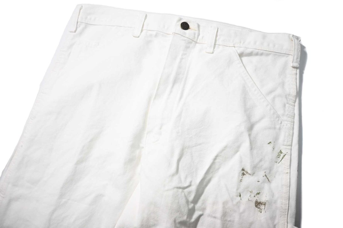 画像2: Used Stan Ray Painted Painter Pants White made in USA (2)