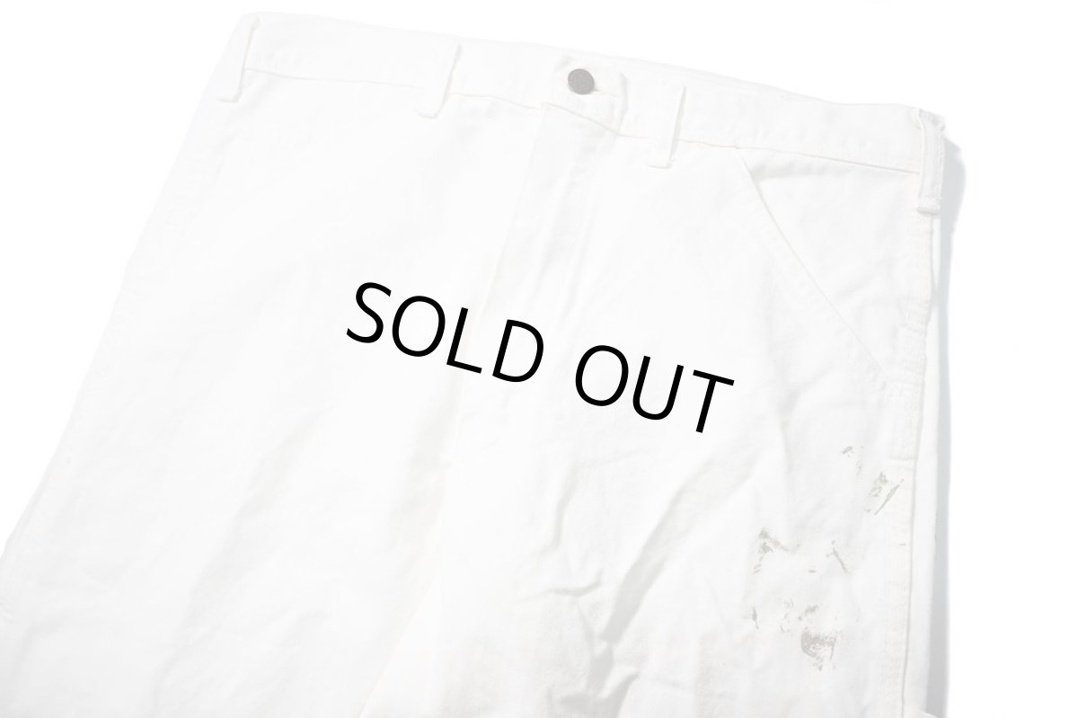 画像2: Used Stan Ray Painted Painter Pants White made in USA (2)