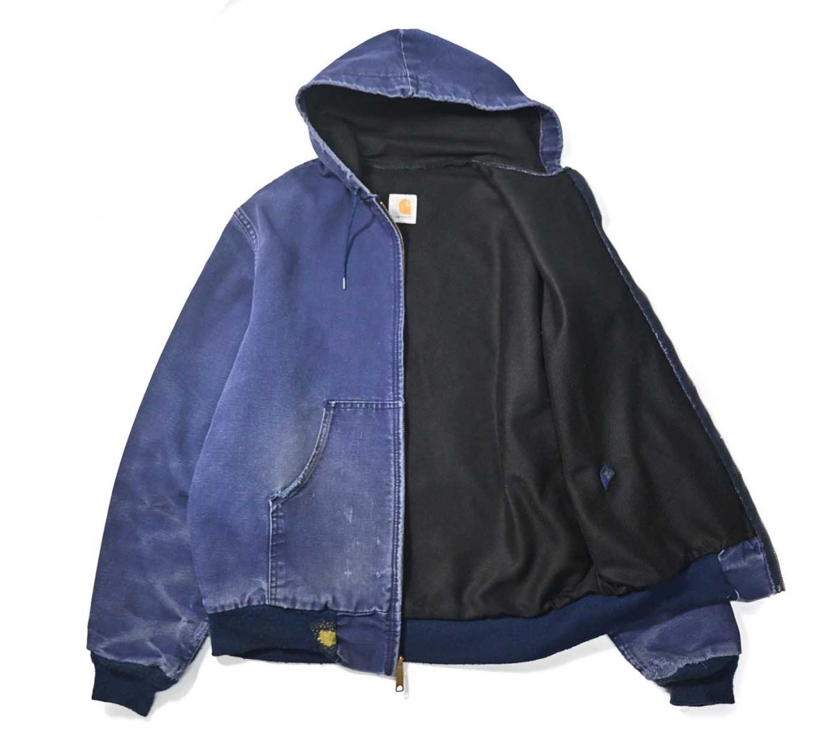 画像8: Used Carhartt Duck Thermal Lined Active Jacket Navy (8)