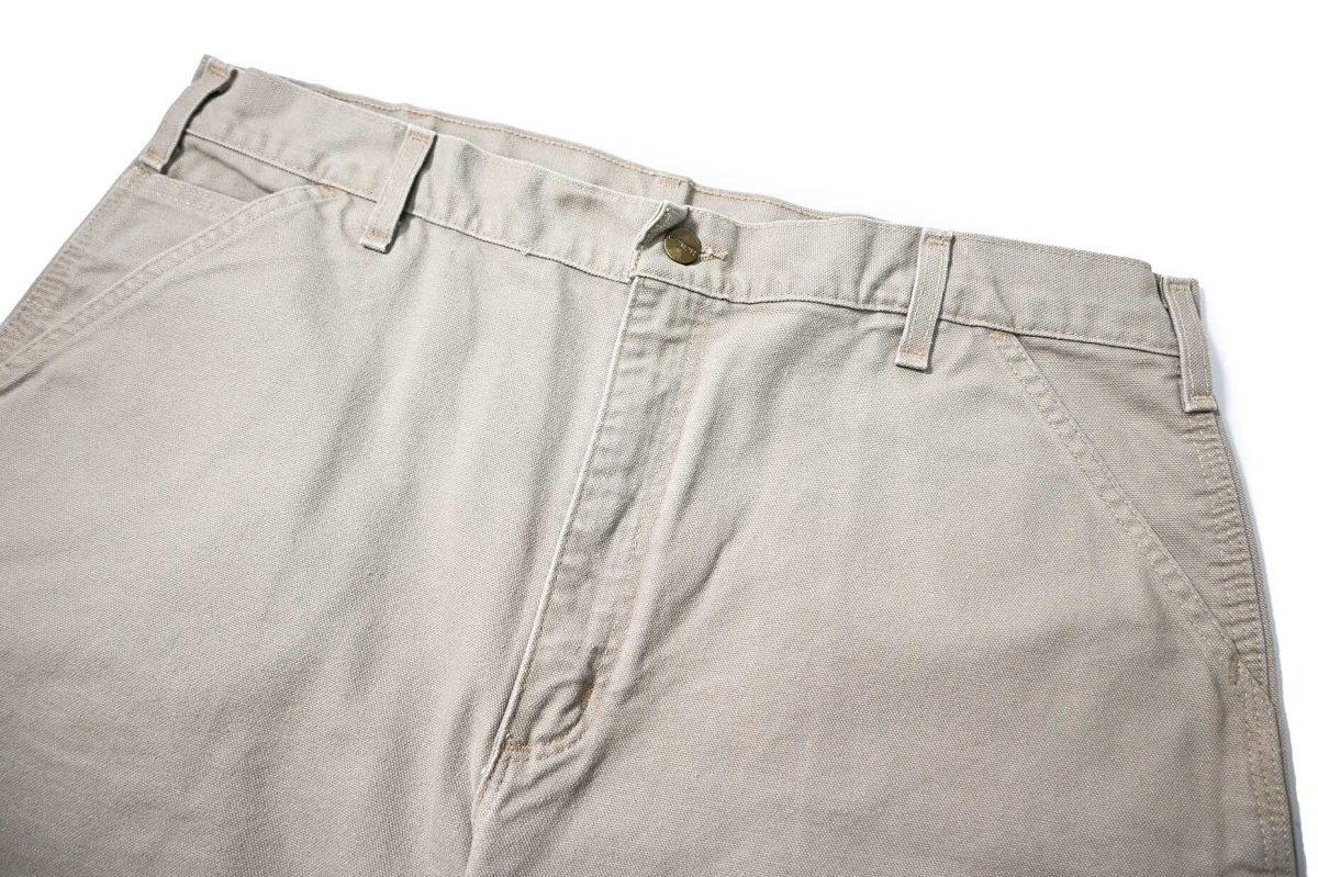 画像2: 14' Used Carhartt Duck Work Shorts Desert (2)
