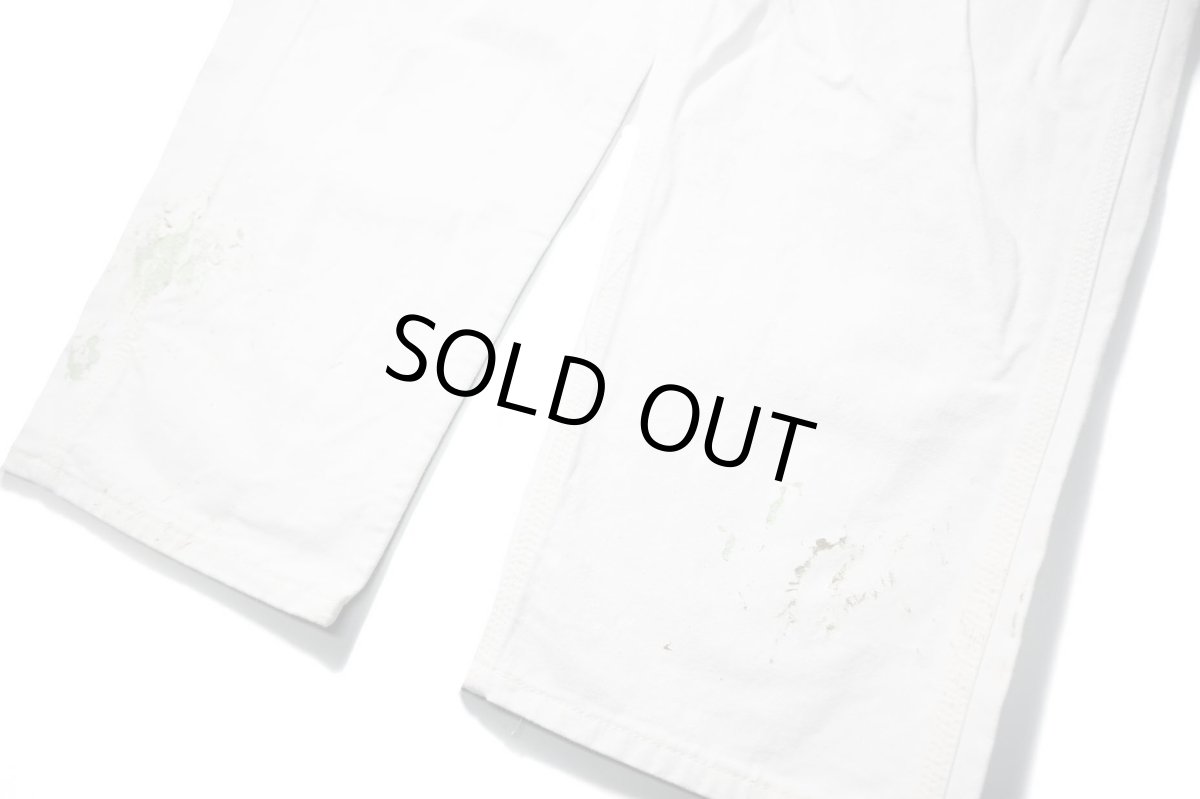 画像3: Used Stan Ray Painted Painter Pants White made in USA (3)