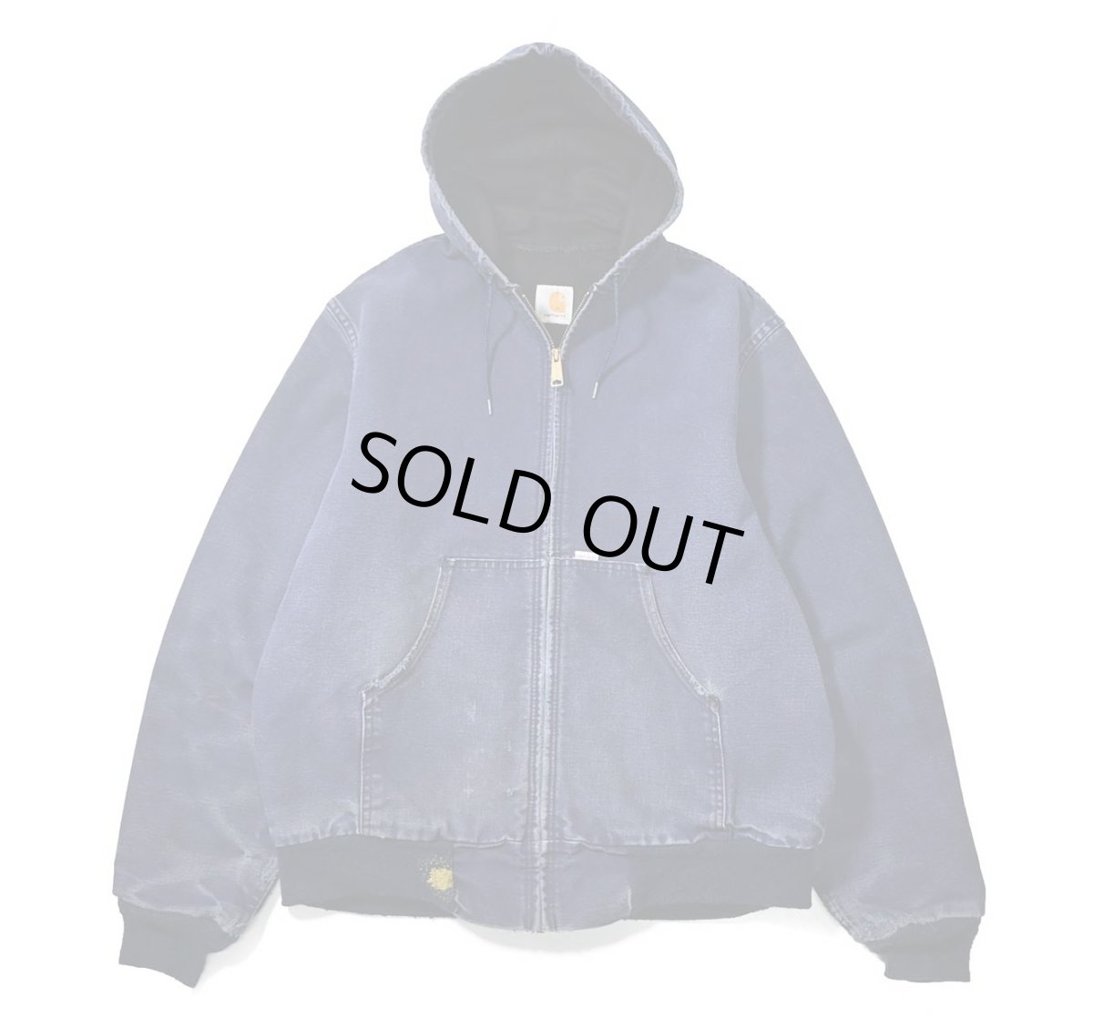 画像1: Used Carhartt Duck Thermal Lined Active Jacket Navy (1)