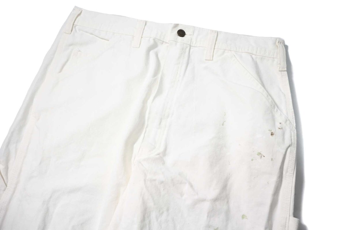画像2: Used Stan Ray Painted Painter Pants White made in USA (2)