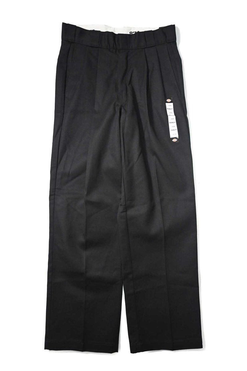 画像1: Dickies Customized 874 2-Tuck Pants Black (1)