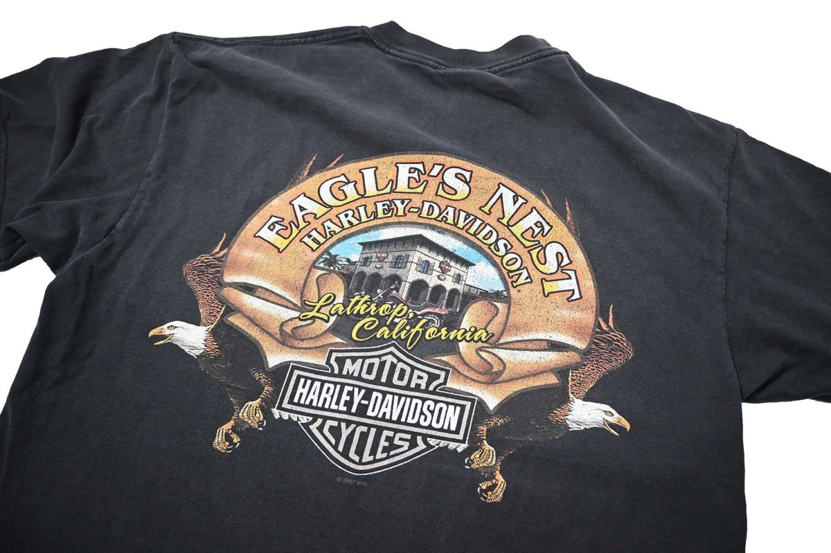 画像4: 00s Used Harley-Davidson Print Tee made in USA (4)