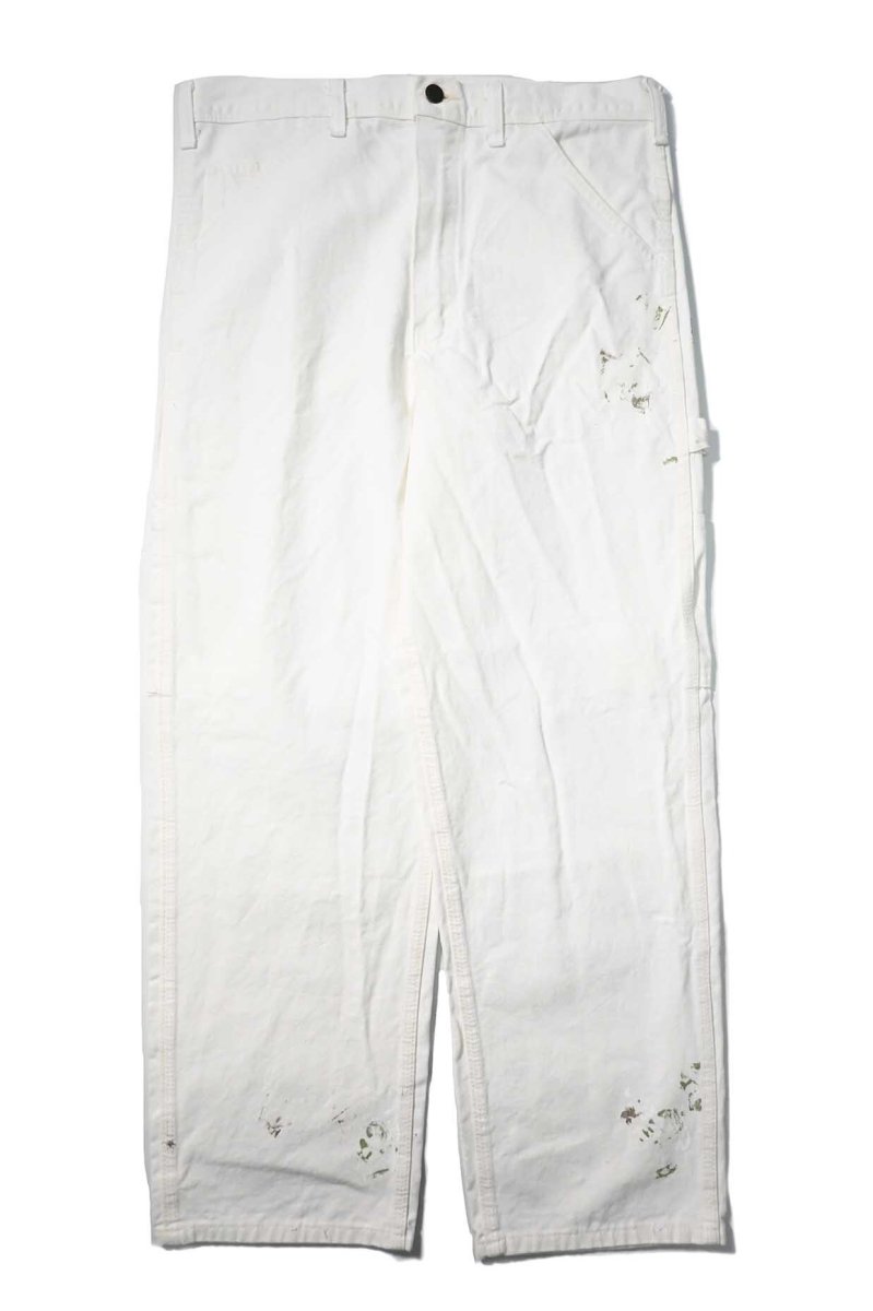 画像1: Used Stan Ray Painted Painter Pants White made in USA (1)