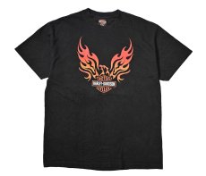 画像1: 00s Used Harley-Davidson Print Tee made in USA (1)