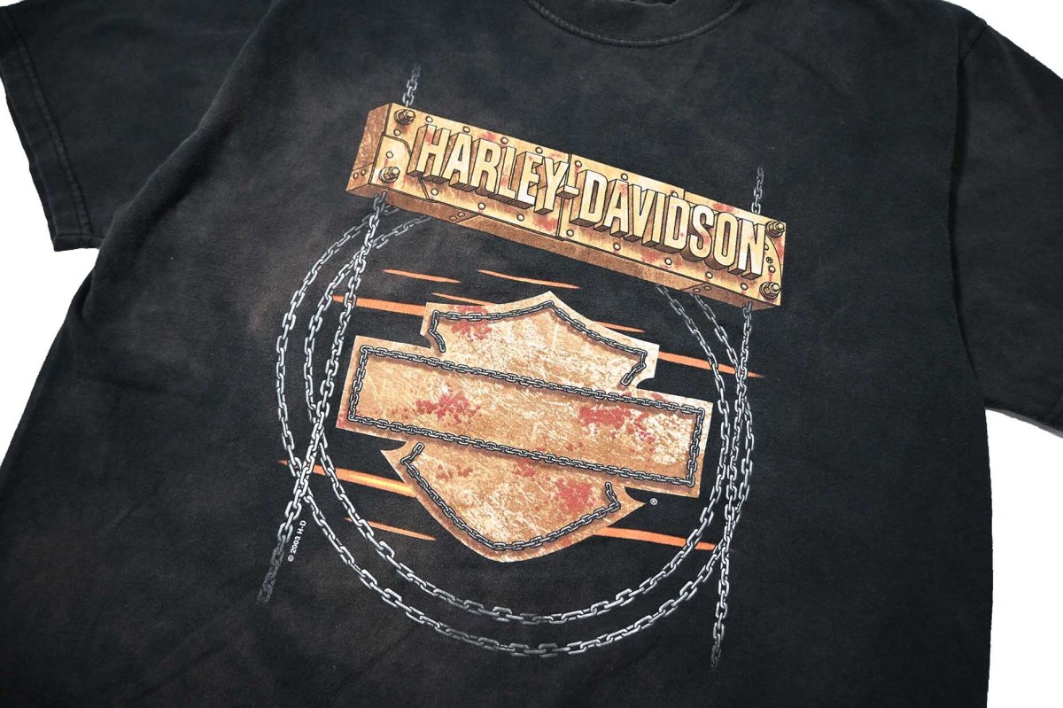 画像2: 00s Used Harley-Davidson Print Tee (2)