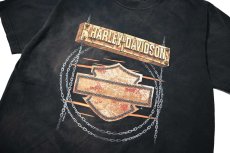画像2: 00s Used Harley-Davidson Print Tee (2)