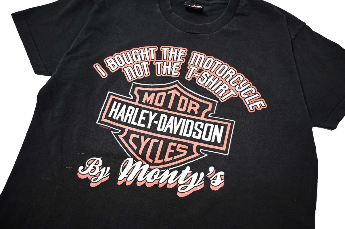 画像2: 80s Used Harley-Davidson Print Tee made in USA (2)