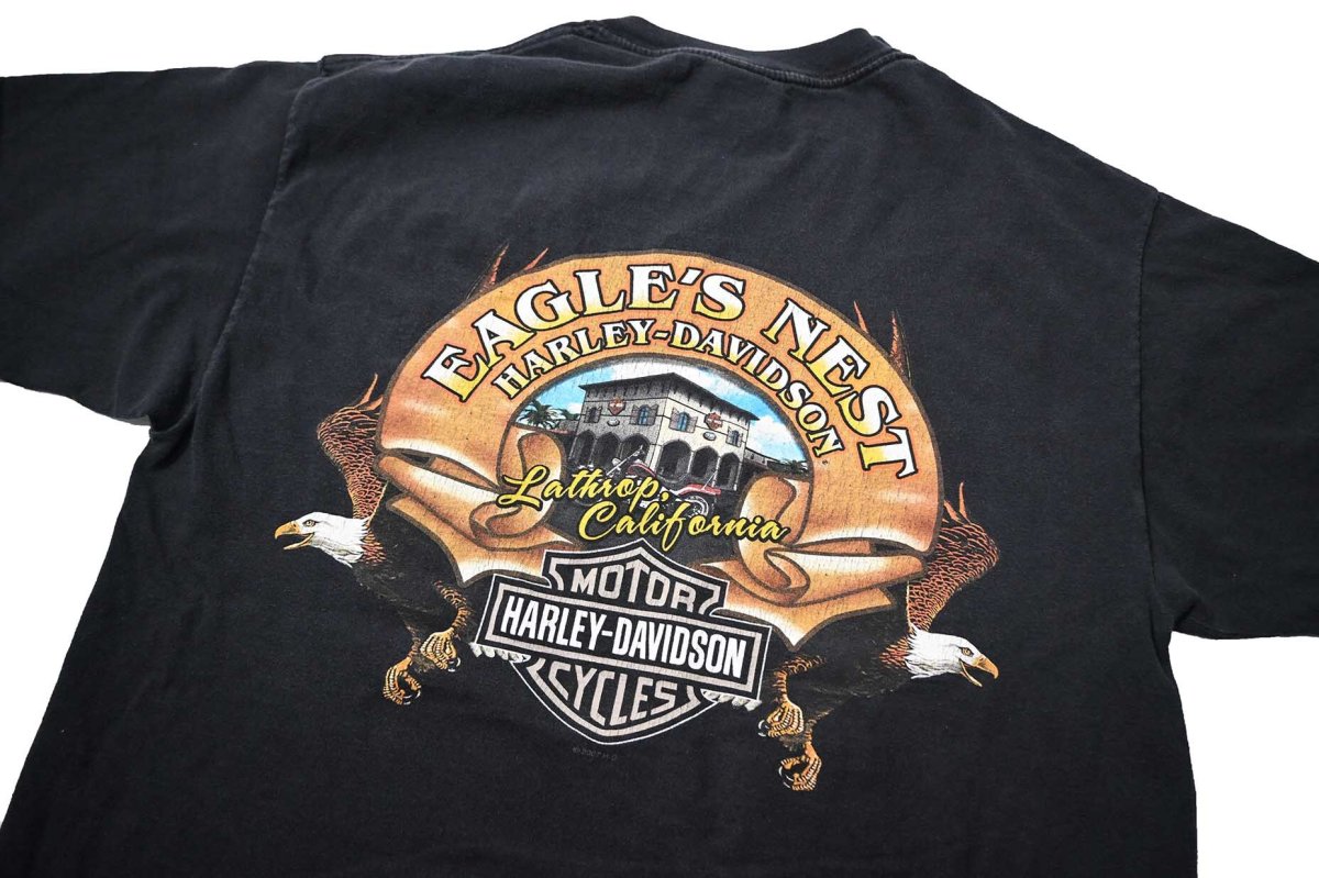 画像4: 00s Used Harley-Davidson Print Tee made in USA (4)