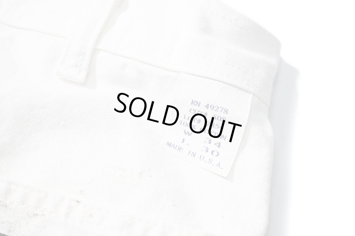 画像5: Used Stan Ray Painted Painter Pants White made in USA (5)