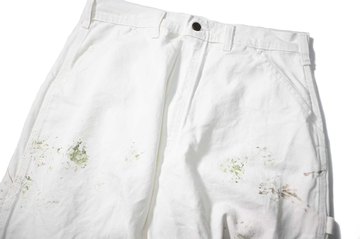 画像2: Used Stan Ray Painted Painter Pants White made in USA (2)