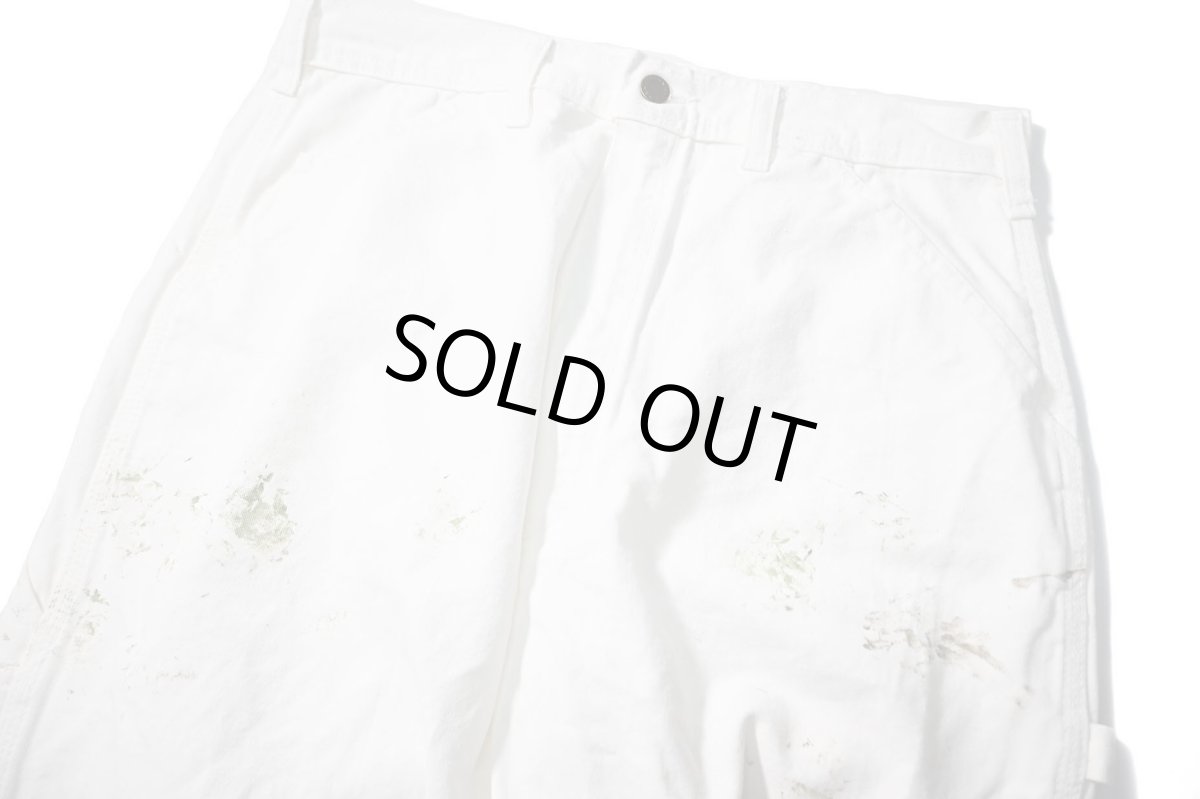 画像2: Used Stan Ray Painted Painter Pants White made in USA (2)