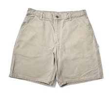 画像1: 07' Used Carhartt Duck Work Shorts Desert (1)