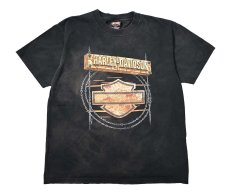 画像1: 00s Used Harley-Davidson Print Tee (1)