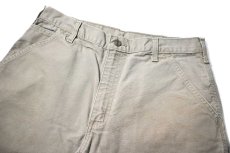 画像2: 07' Used Carhartt Duck Work Shorts Desert (2)