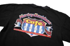 画像5: 00s Used Harley-Davidson Cafe Print Tee made in USA (5)
