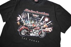 画像2: 00s Used Harley-Davidson Cafe Print Tee made in USA (2)