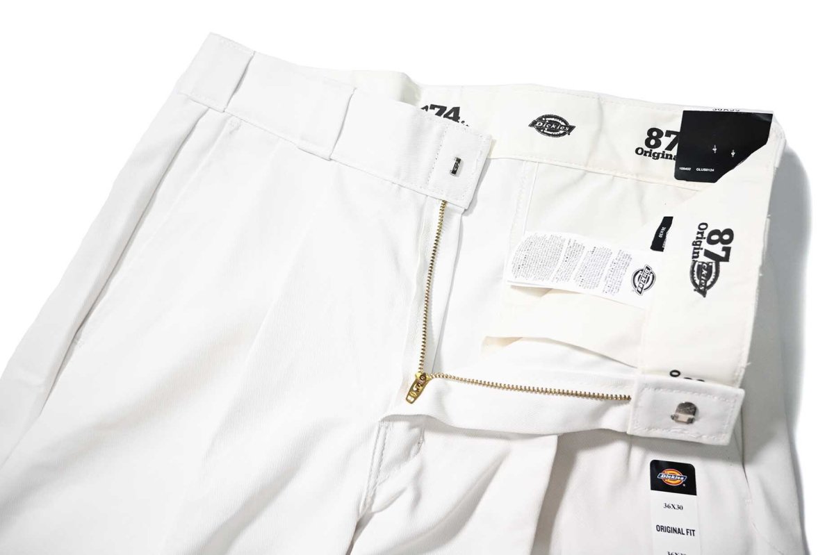 画像5: Dickies Customized 874 2-Tuck Pants White (5)
