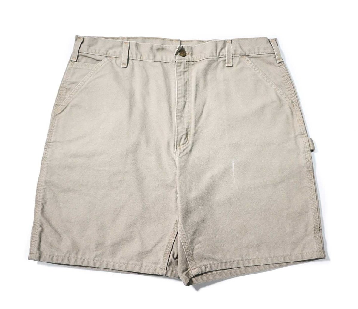 画像1: 14' Used Carhartt Duck Work Shorts Desert (1)