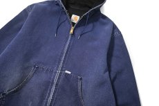 画像3: Used Carhartt Duck Thermal Lined Active Jacket Navy (3)