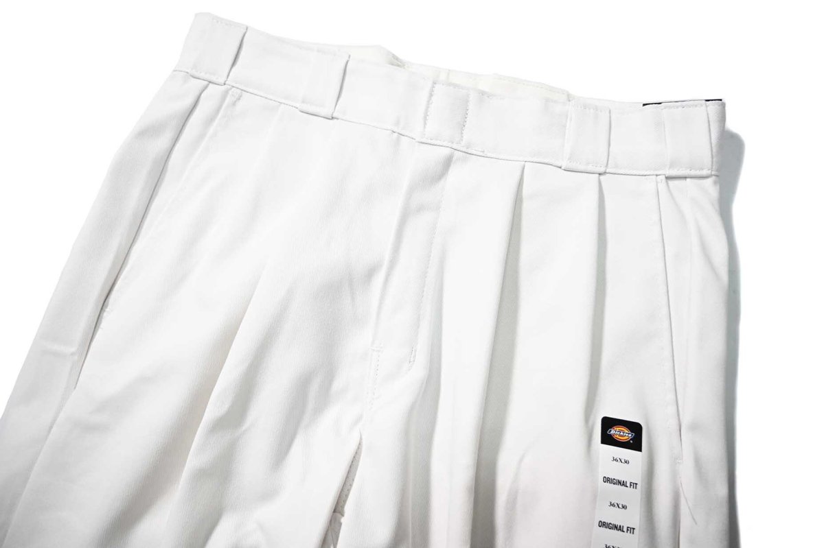 画像2: Dickies Customized 874 2-Tuck Pants White (2)