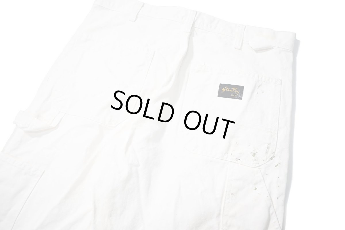 画像4: Used Stan Ray Painted Painter Pants White made in USA (4)