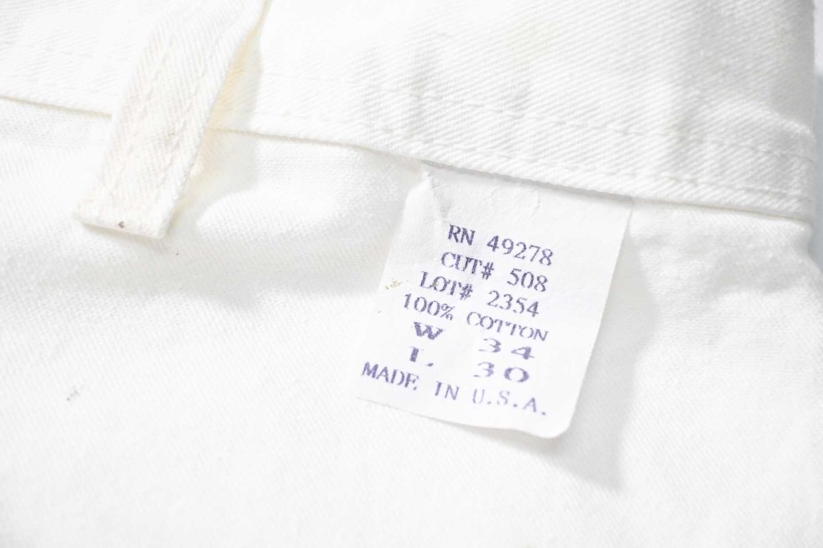 画像5: Used Stan Ray Painted Painter Pants White made in USA (5)