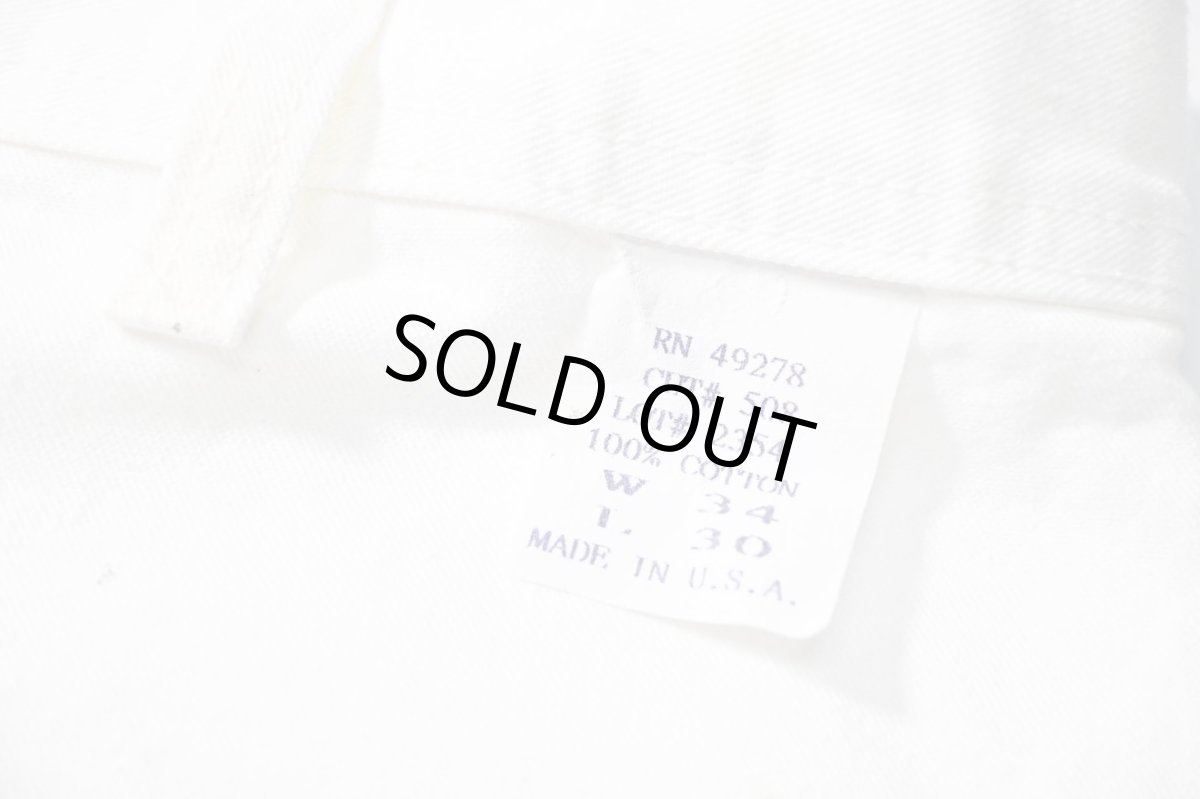 画像5: Used Stan Ray Painted Painter Pants White made in USA (5)