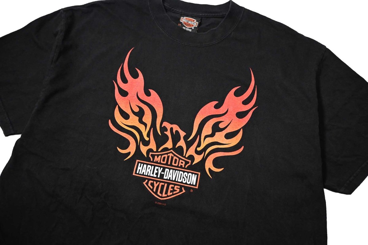 画像2: 00s Used Harley-Davidson Print Tee made in USA (2)