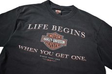 画像2: 00s Used Harley-Davidson Print Tee made in USA (2)